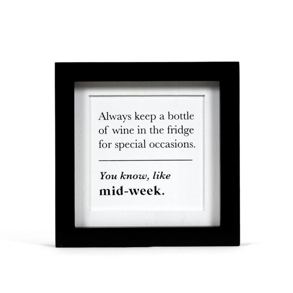 ($8) Reversible Sign - Chocolate Definition & Special Occasion Wine - Picture 3 of 5